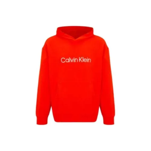 CALVIN KLEIN Simple Collection Sweatshirt Men's Copper Orange