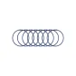 [Royal Blue]Slim Hair Tie (8 Pack)