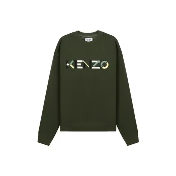 KENZO Sweatshirts Men Olive Green