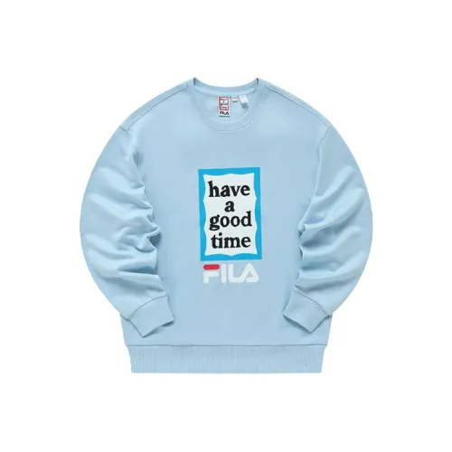 FILA Have A Good Time Collection Sweatshirts Unisex Laiwu Blue