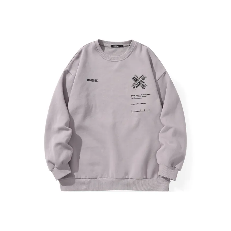 XXGOGO Crew Neck Loose Fit Regular Sweatshirt Unisex-4