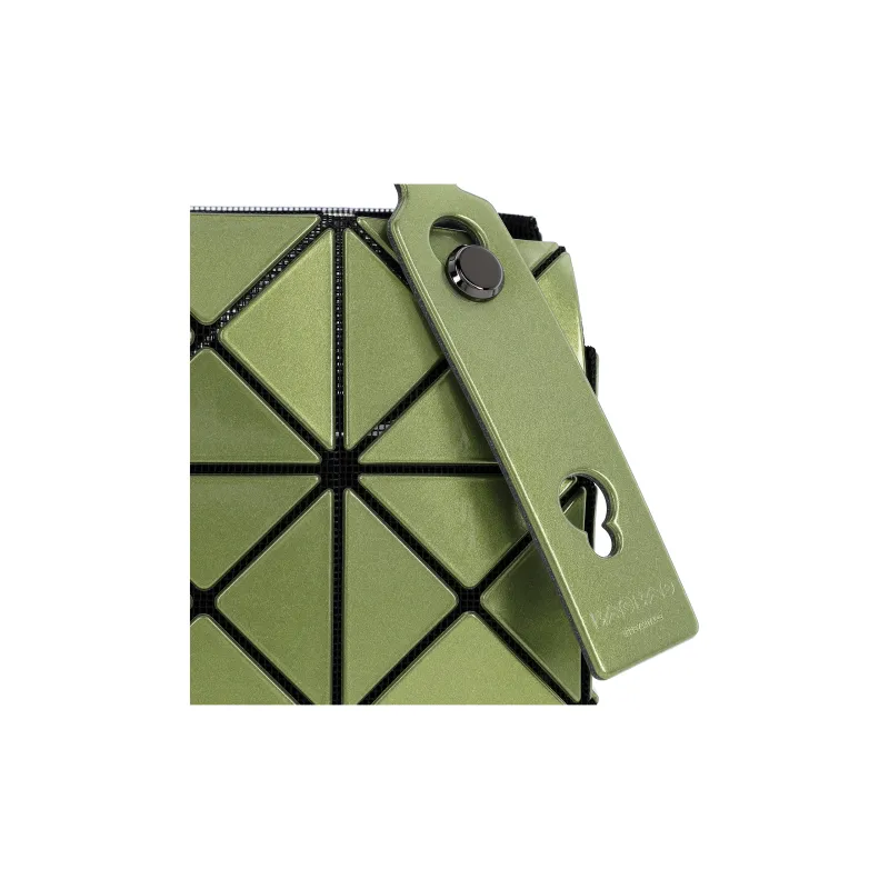 ISSEY MIYAKE Polyvinyl Chloride Resin Handbag Women's Khaki-4