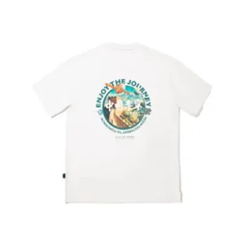 LiNing T Shirt Unisex Champagne White