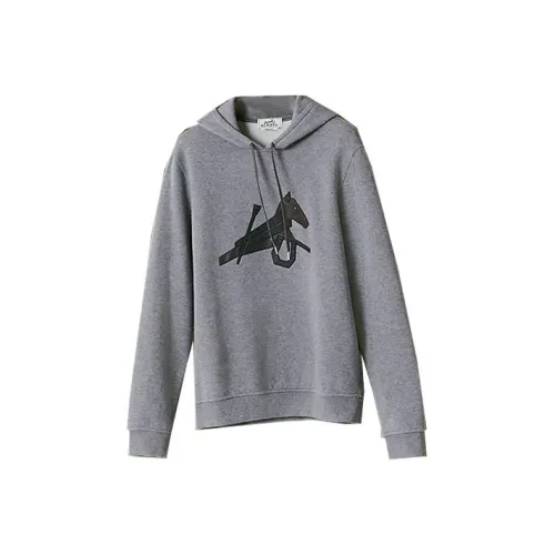 HERMES Sweatshirts Men Gray