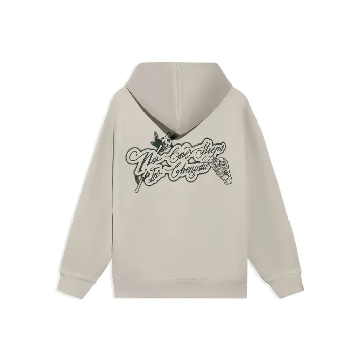 LiNing Sweatshirt Unisex Yellow Gray-0