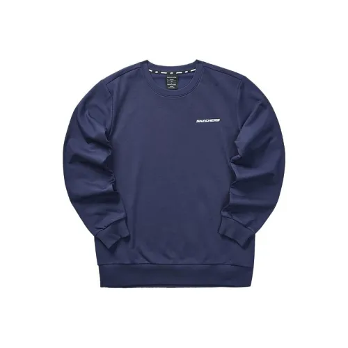 Skechers Colorful Sweatshirt Men's Marine Blue