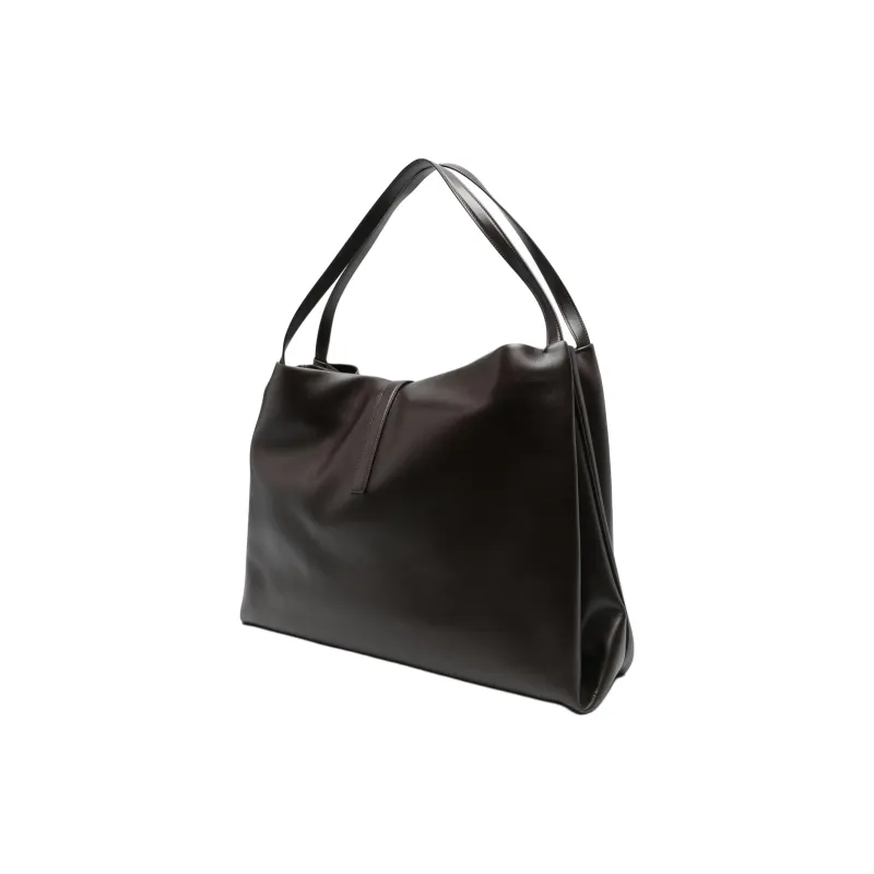 FERRAGAMO Calfskin Tote Bag, Shopping Bag, Shoulder Bag Women's Coffee-1