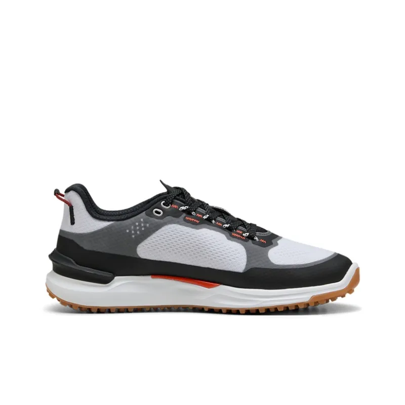 PUMA IGNITE ELEVATE X Cushioned Slip Resistant Breathable Low Top Golf Shoes Men's White Black-1