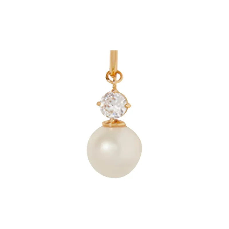 Kate Spade Plastic Copper Zircon Earrings Women's Gold-4