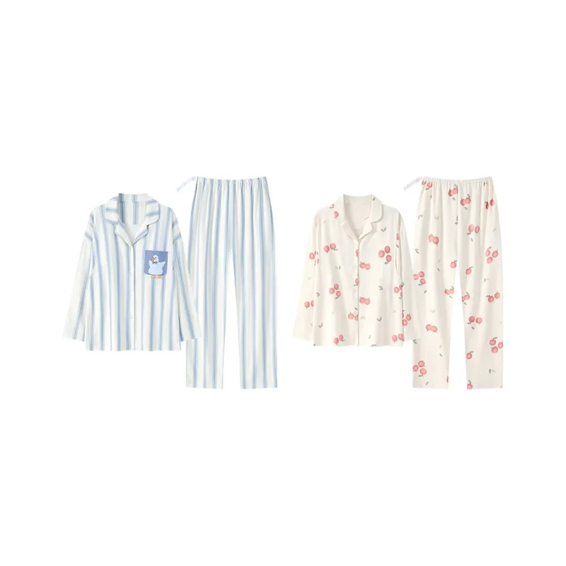 Herbal Primer Pajama Set Women's Combo Set-39