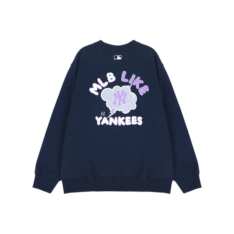 MLB New York Yankees Sweatshirts Unisex Dark Marine Blue-0