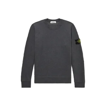STONE ISLAND 63020 Brushed Cotton Fleece Crewneck