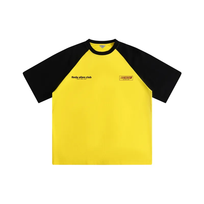 REDU T-Shirt Unisex White & Navy Blue Sleeves-10