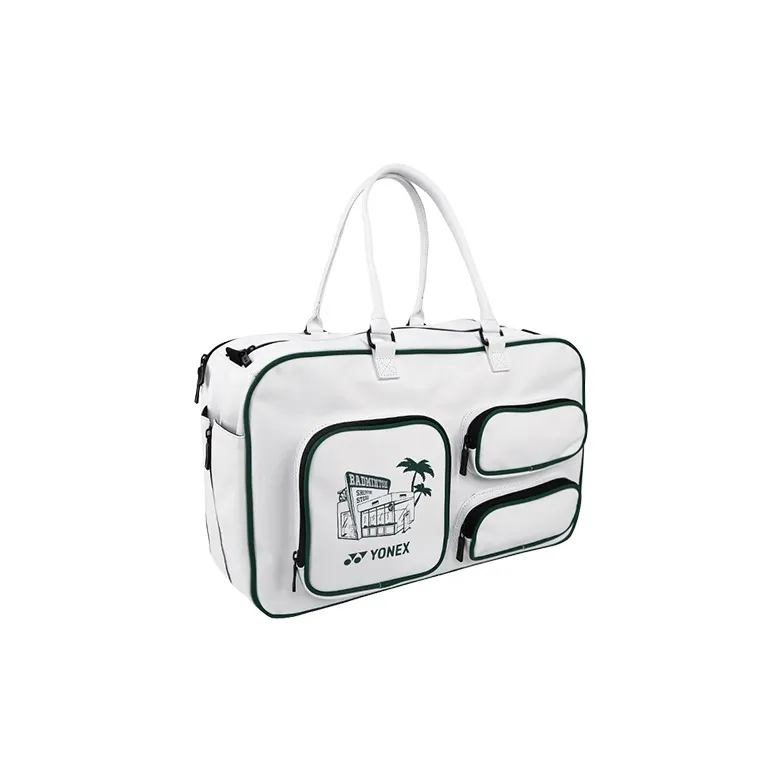 YONEX Badminton Racket Bags Fits 5 Pieces Casual, Sports Crossbody Bag Ecru/Brown Unisex-6