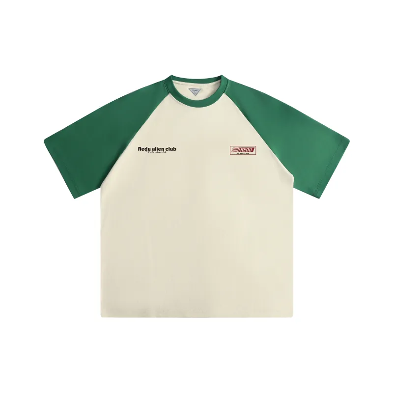 REDU T-Shirt Unisex White & Navy Blue Sleeves-6