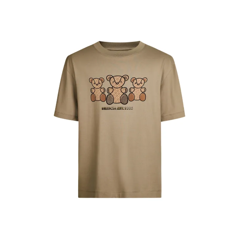 MANGANO Bear Series T Shirt Men's Gray Green-0