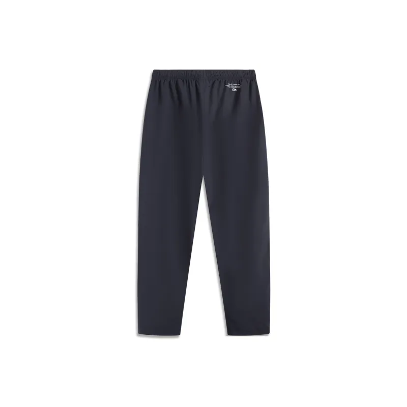LiNing Sports Life Collection Knitted Sweatpants Men's Deep Mysterious Blue-1
