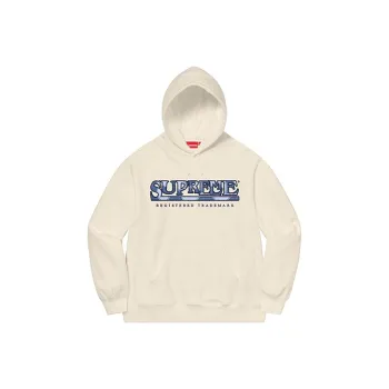 Supreme Denim Logo Hooded Sweatshirt