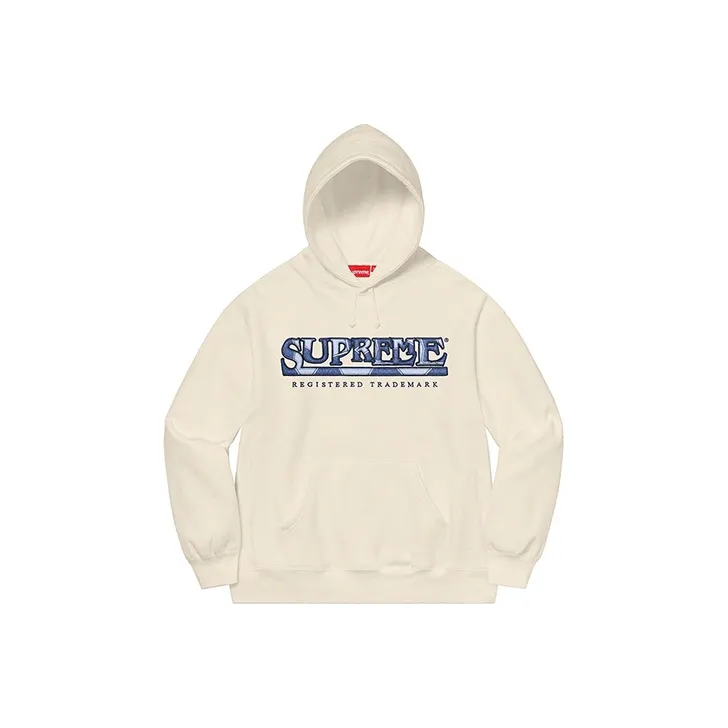 Supreme Denim Logo Hooded Sweatshirt-4