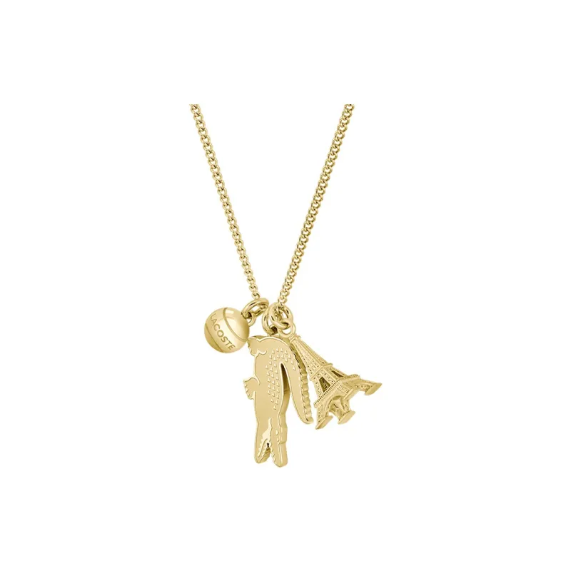 LACOSTE Stainless Steel Necklaces Unisex Gold 2040454-1