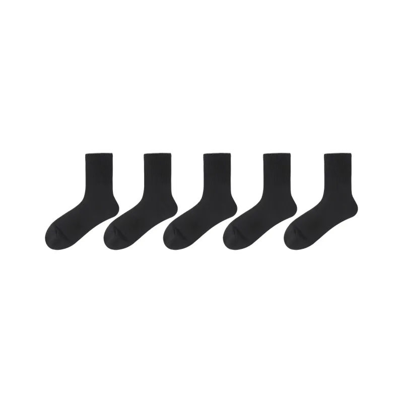 SEOBEAN Mid Calf Socks Men's 5 Pack-17