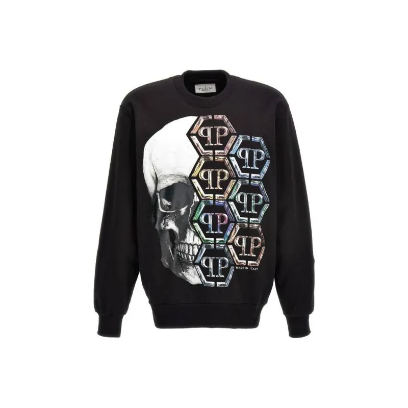 PHILIPP PLEIN Skull Printed Crewneck Sweatshirt-0