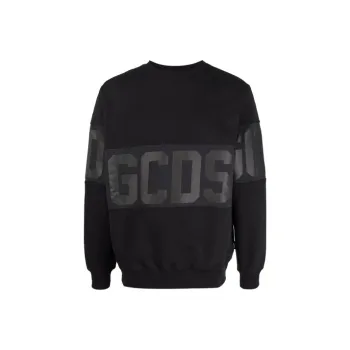 GCDS Logo Printed Panelled Sweatshirt