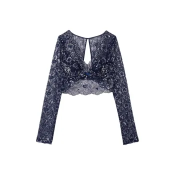 Victoria's Secret Pajama Top Women's Dark Blue