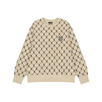 MLB Base Logo Sweatshirts Unisex Beige