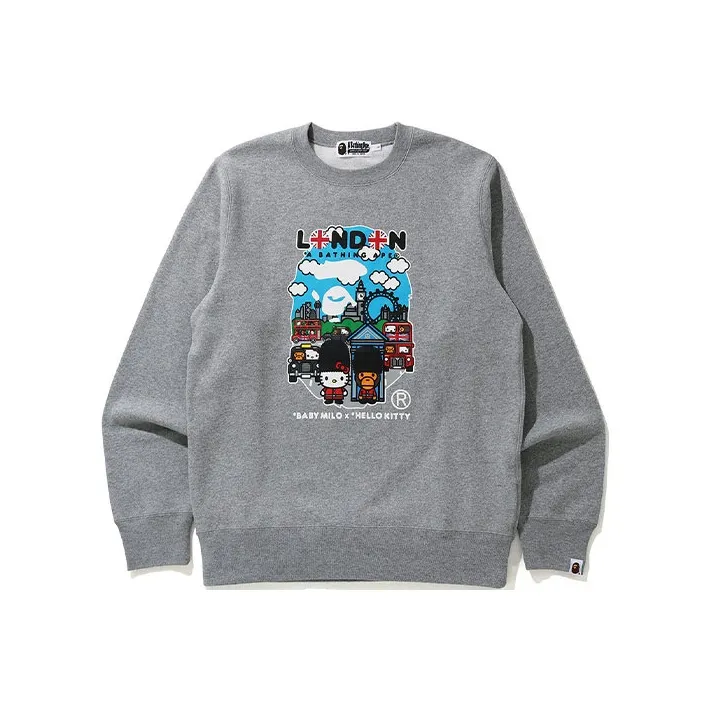 A BATHING APE Sanrio Hello Kitty Milo Couple Crewneck Sweatshirt-0