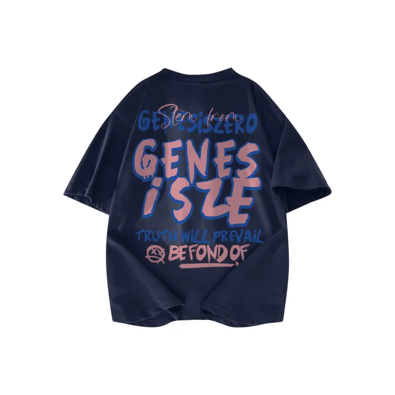 Genesiszero T-Shirt Unisex Black White-5