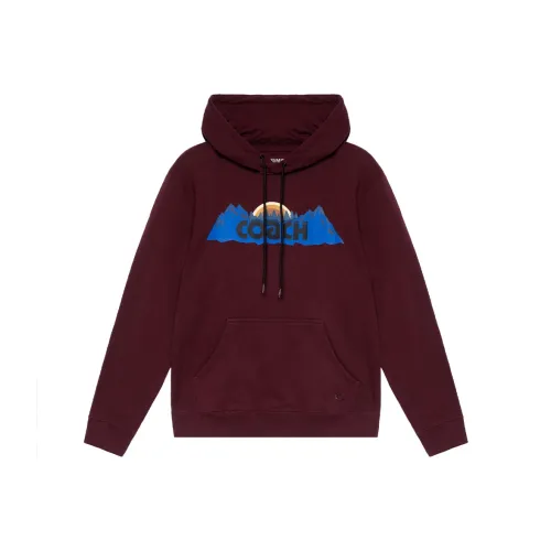 COACH Sweatshirt Men's Red Brown