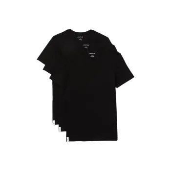 LACOSTE T Shirt Men's 3 Pack Black