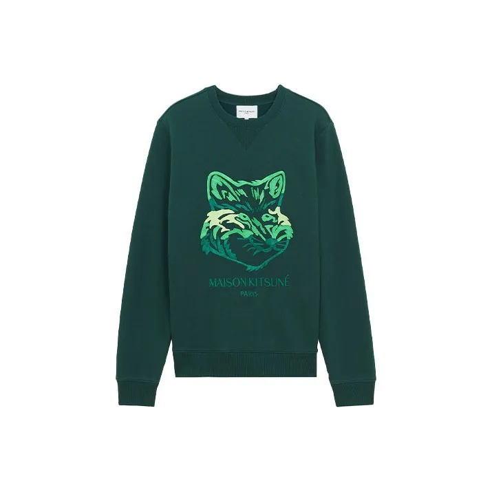 Maison Kitsune Sweatshirts Men Green-0