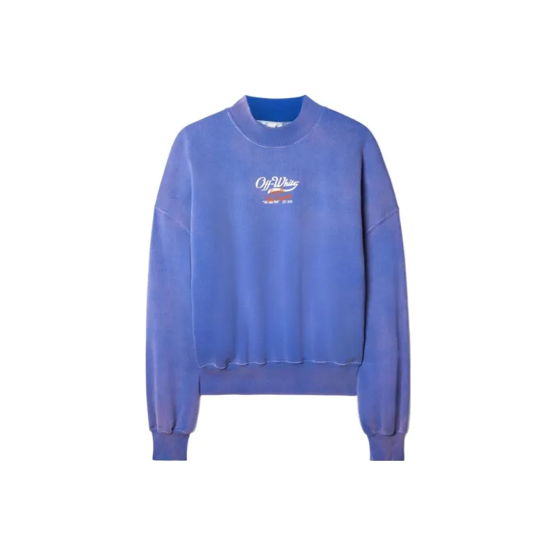 OFF WHITE Wave Off Boxy Crewneck -0
