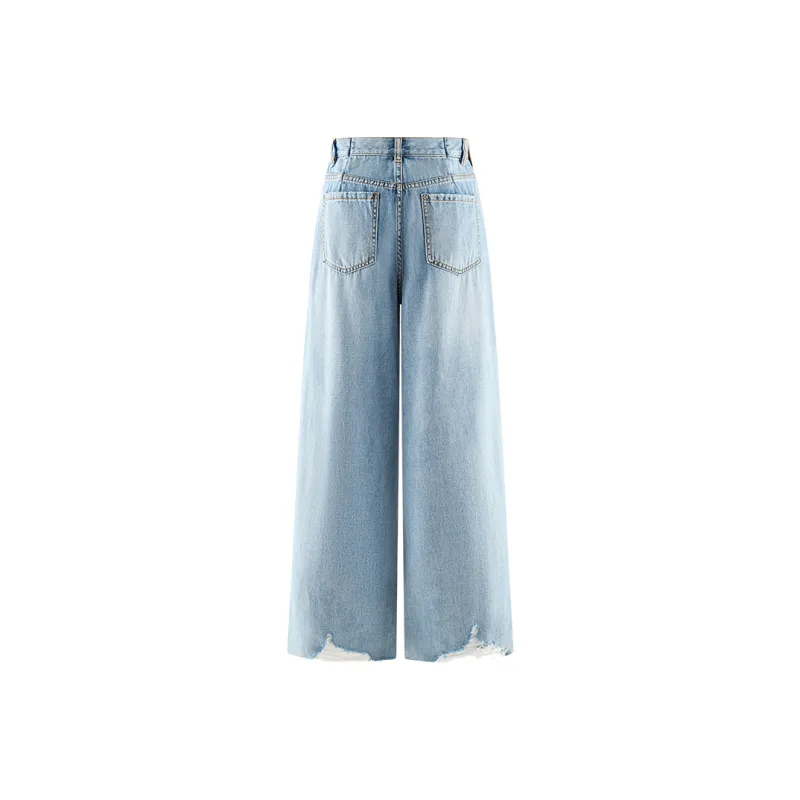 A21 Jeans Women's Blue White-1