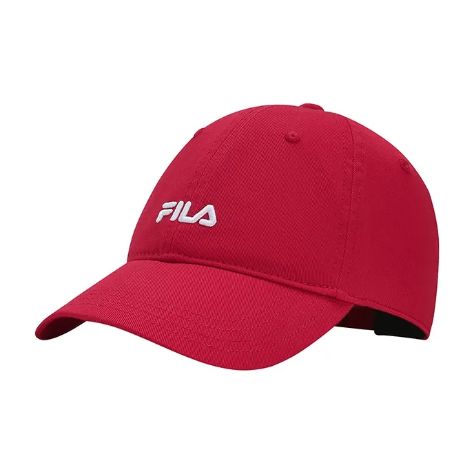 FILA ORIGINALE Cotton Baseball Caps Unisex Fire Red-1