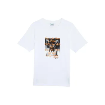 PUMA GRAPHICS T Shirts Unisex White