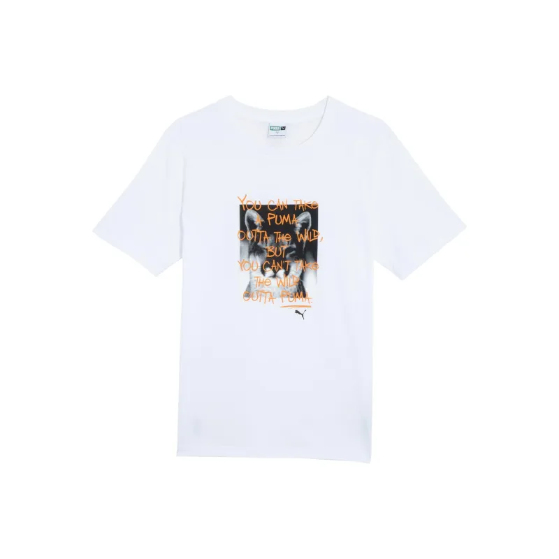 PUMA GRAPHICS T Shirts Unisex White-0