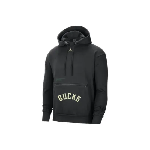 Nike Nba Milwaukee Bucks Courtside Statement Edition Fleece Hoodie