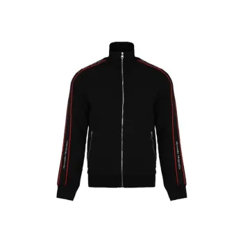 Alexander McQueen Logo Tape Zip Up Field Jacket