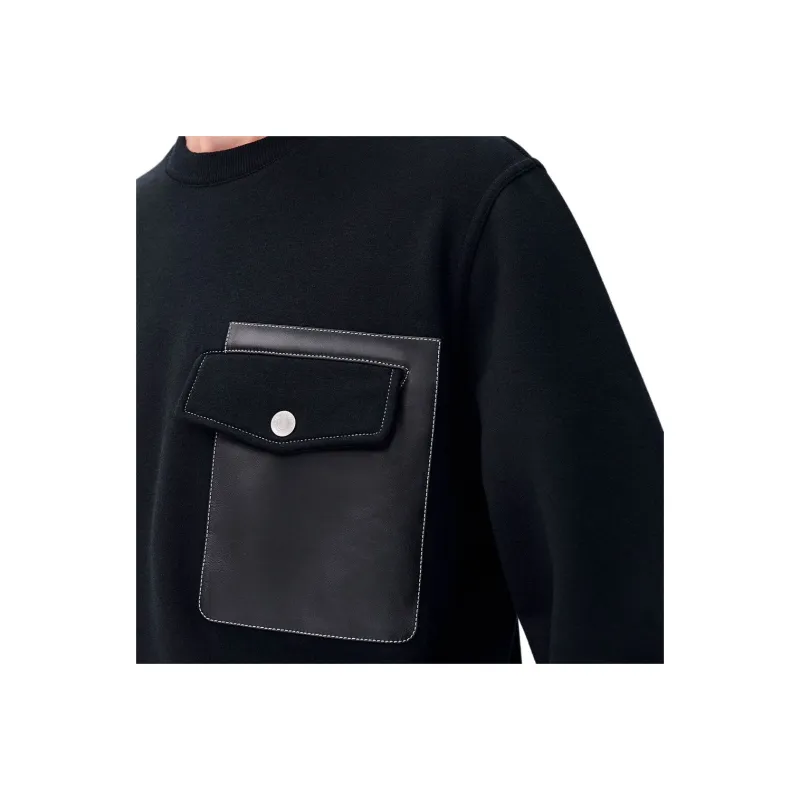 HERMES Sweatshirts Men Black-2