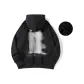 Black Hooded Fleece-Lined
