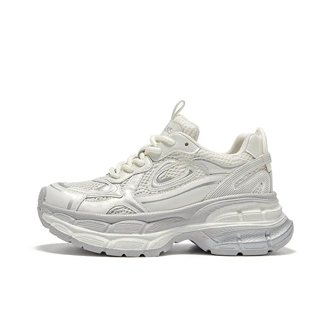 FIVE PLUS Shock Absorbing, Non Slip, Wear Resistant, Breathable And Lightweight Low Top Chunky Sneakers Women's-6