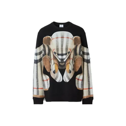 Burberry Thomas Bear Print Cotton Oversized Sweatshirt