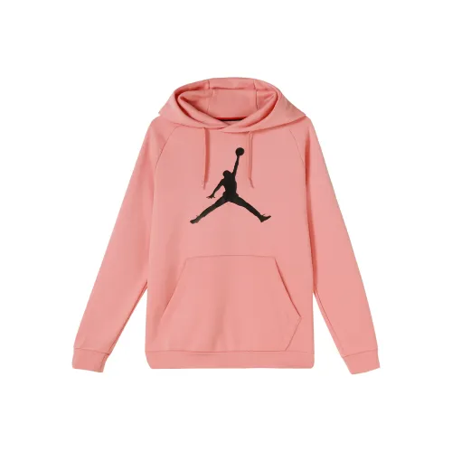 Jordan Men's Large Logo Print Pullover Hoodie 'Quartz Pink'
