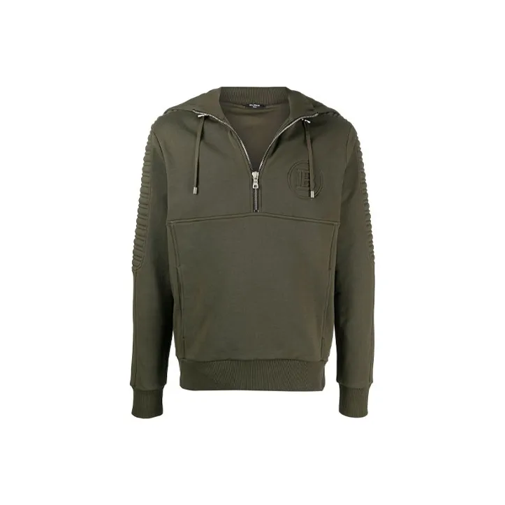 BALMAIN Sweatshirts Men Green-0