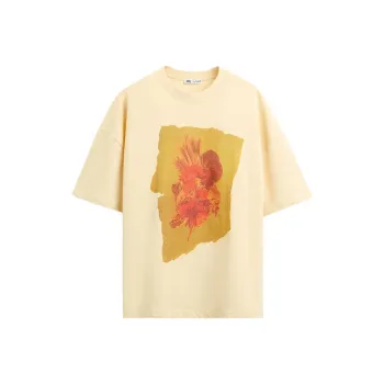 ZARA T Shirts Men Orange
