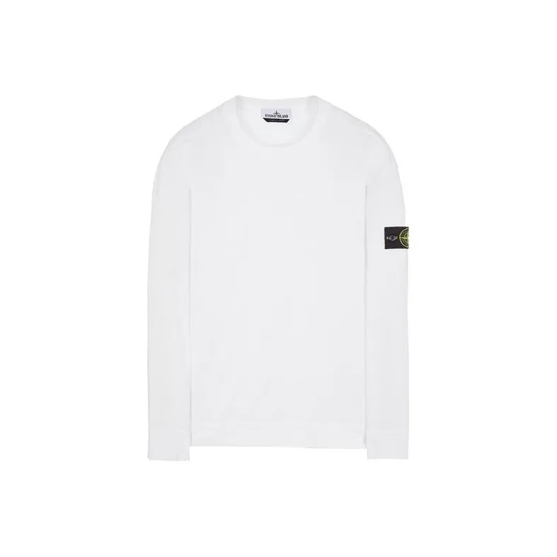 STONE ISLAND 63020 Brushed Cotton Fleece Crewneck Sweater-0