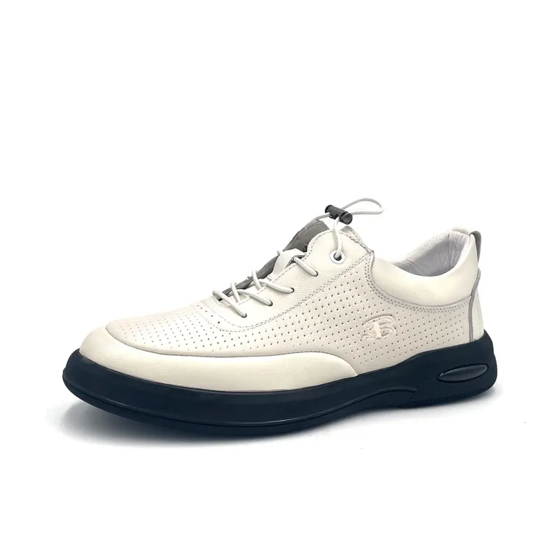 BEN SHERMAN Slip Resistant Low Top Casual Shoes Men's White-1